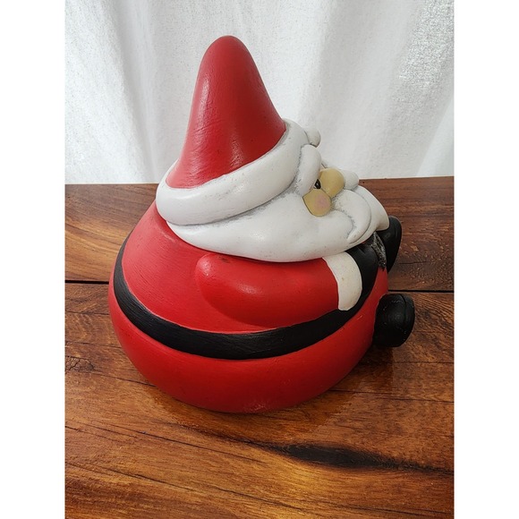 Santa Roly Poly‎ Vintage Candy Dish Hand painted - Picture 5 of 7